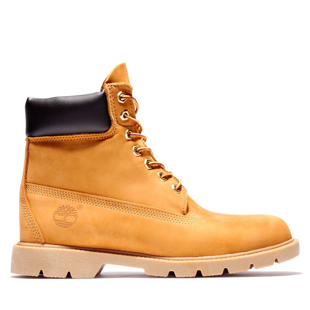 Bocanci De Zapada Timberland Barbati Maro - 6-Inch Basic Waterproof W/Padded Collar - Romania - AQGL